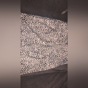 Leopard print skirt